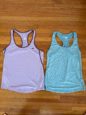 Lavender & Teal Athletic Tanks